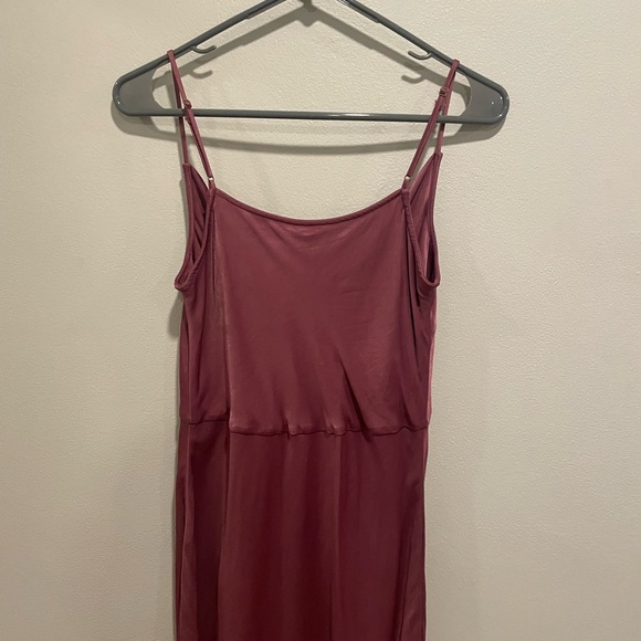 Anthropologie Plum Midi Silk Slip Dress size Small - Picture 10 of 11